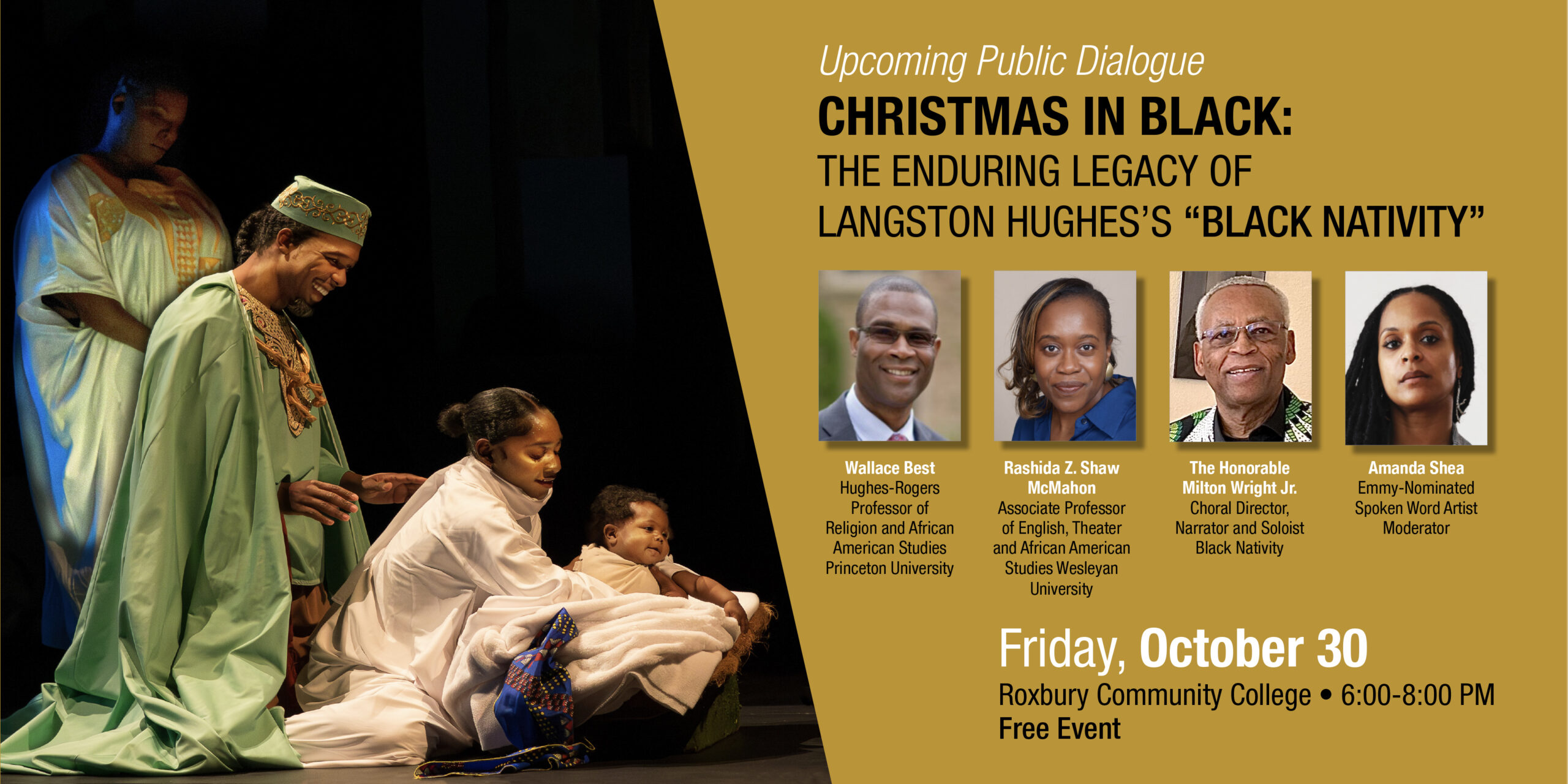 Christmas in Black: The Enduring Legacy of Langston Hughes’s Black Nativity, a free public dialogue on October 30, 2026